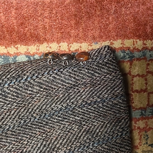 HARRIS TWEED HERRINGBONE SPORT COAT BLAZER - Picture 4 of 10